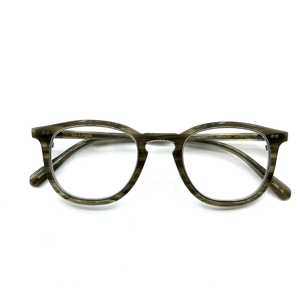 Mr. Leight Unisex Coopers Color Greywood Eyeglasses New